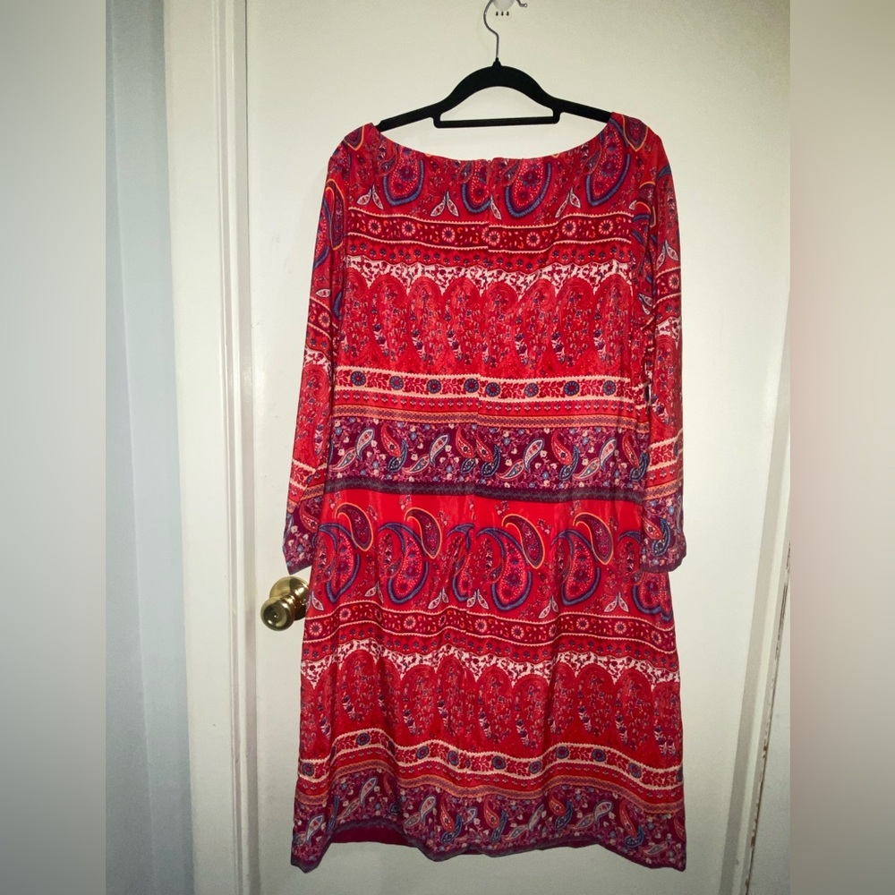 Old Navy | Women’s Dress | Large | Like New | 3/4 Sleeve | Casual | Colorful - Picture 7 of 16